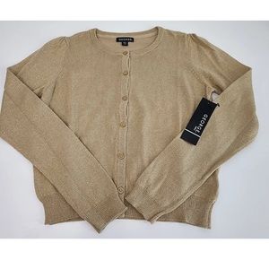 Gold sparkle cardigan sx 4-5